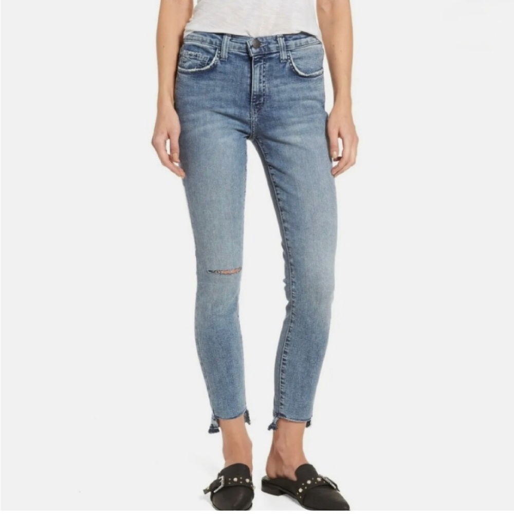 Current/Elliott The Highwaist Stiletto Jean Size 26 in Balsa Destroy